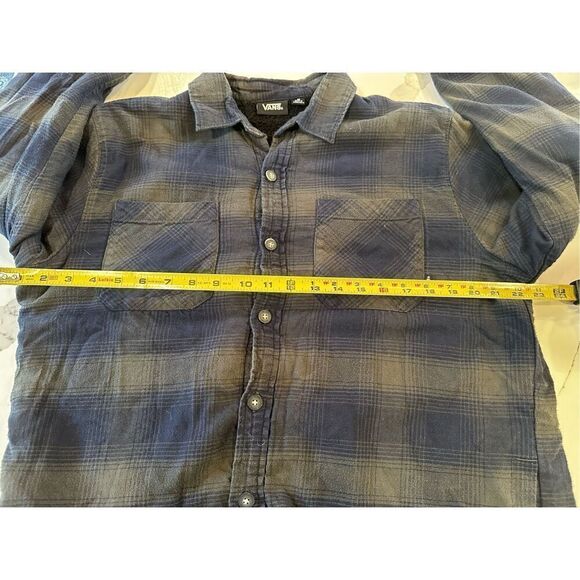VANS Sherpa Lined Plaid Shacket Men’s Sz M - Picture 3 of 6